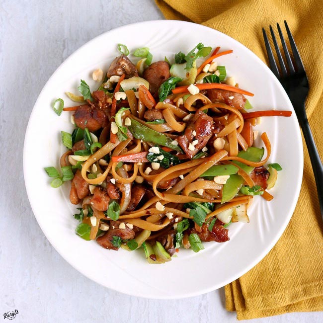 Spicy Thai Noodles Stir Fry - Karyl's Kulinary Krusade
