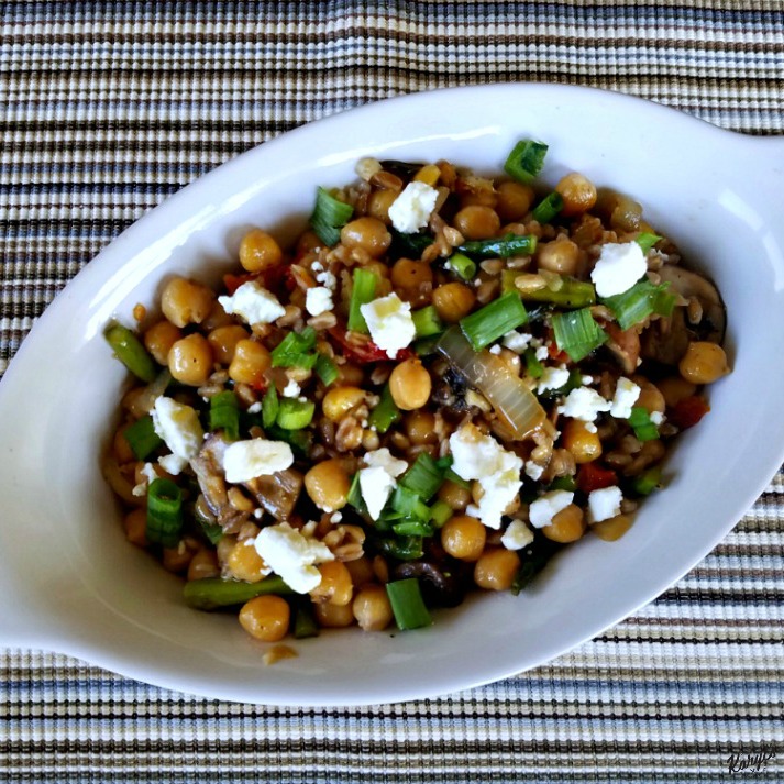 Farro Salad with Asparagus & Feta - Karyl's Kulinary Krusade