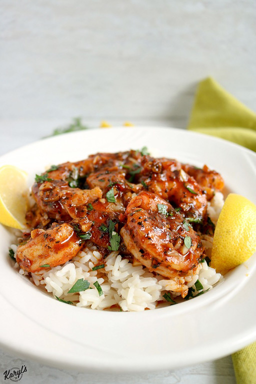 Spicy New Orleans Shrimp has an incredibly flavorful marinade that is spicy, but not overpowering. You will want to savor every drop of it! Serve shrimp on its own, over rice, or with crusty bread for dipping #seafood #shrimp #spicymarinade #bakedseafood #bakedshrimp #glutenfree #karylskulinarykrusade Spicy New Orleans Shrimp has an incredibly flavorful marinade that is spicy, but not overpowering. You will want to savor every drop of it! Serve shrimp on its own, over rice, or with crusty bread for dipping #seafood #shrimp #spicymarinade #bakedseafood #bakedshrimp #glutenfree #karylskulinarykrusade
