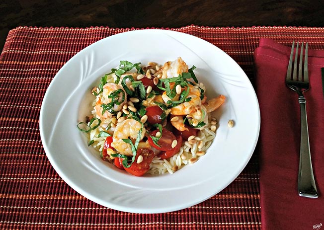 Garlic Shrimp with Basil & Tomatoes - Karyl's Kulinary Krusade Garlic Shrimp with Basil & Tomatoes - Karyl's Kulinary Krusade