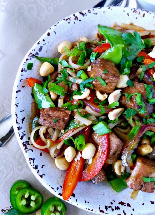 Hoisin Pork and Rice Noodle Stir Fry - Karyl's Kulinary Krusade Hoisin Pork and Rice Noodle Stir Fry - Karyl's Kulinary Krusade