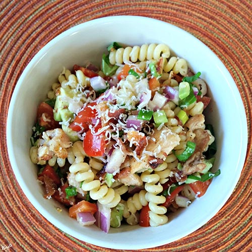 Bacon Avocado Pasta - Karyl's Kulinary Krusade