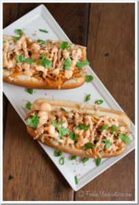 Asian Slaw Dogs with Sriracha Mayo by The Marvelous Misadventures of a Foodie