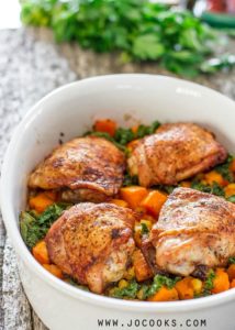 chicken-thighs-with-sweet-potatoes-corn-and-kale-bake