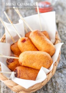 Mini Corn Dogs by Jo Cooks
