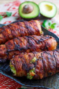 Bacon Wrapped Guacamole Stuffed Chicken by Closet Cooking