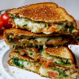 Basil Mozzarella Grilled Cheese by Kitchen Bowl