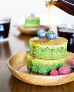 Matcha (Green Tea) Pancakes by Oh, How Civilized