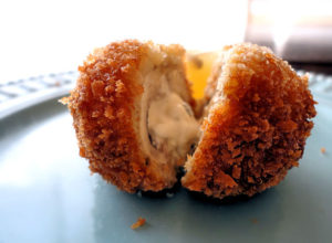 Fried Stuffed Mushrooms by Le Petite Brioche