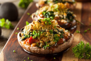 Cheesy Stuffed Portabello Mushrooms by Skinny Ms.