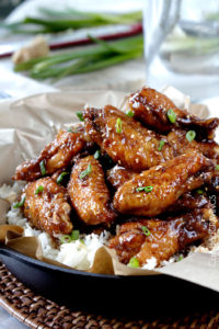 General Tso's Sticky Chicken Wings by Carlsbad Cravings