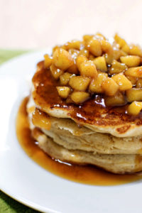 Apple Cinnamon Pancakes by Homemade Hooplah