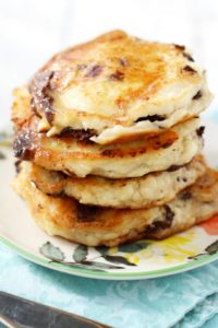Gluten Free and Vegan Chocolate Chip Banana Pancakes by The Pretty Bee