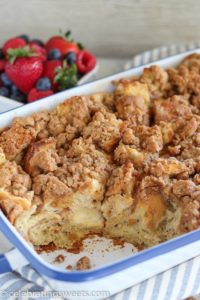 Cinnamon Vanilla Baked French Toast by Celebrating Sweets