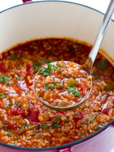 Easy Stuffed Pepper Soup by Chef Savvy