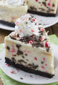 Peppermint Bark Cheesecake by Lil' Luna