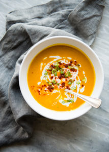 Roasted Red Pepper and Sweet Potato Soup by Cafe Johnsonia