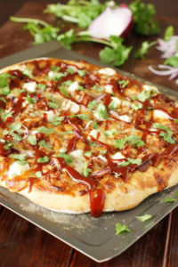 Sweet & Spicy Pulled Pork BBQ Pizza by The Kitchen Is My Playground