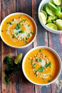 Thai Coconut Curry Butternut Squash Soup by Host the Toast