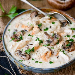 Chicken, Wild Rice and Mushroom Soup by Simply Stacie