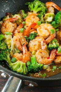 Szechuan Shrimp and Broccoli by Peas and Crayons