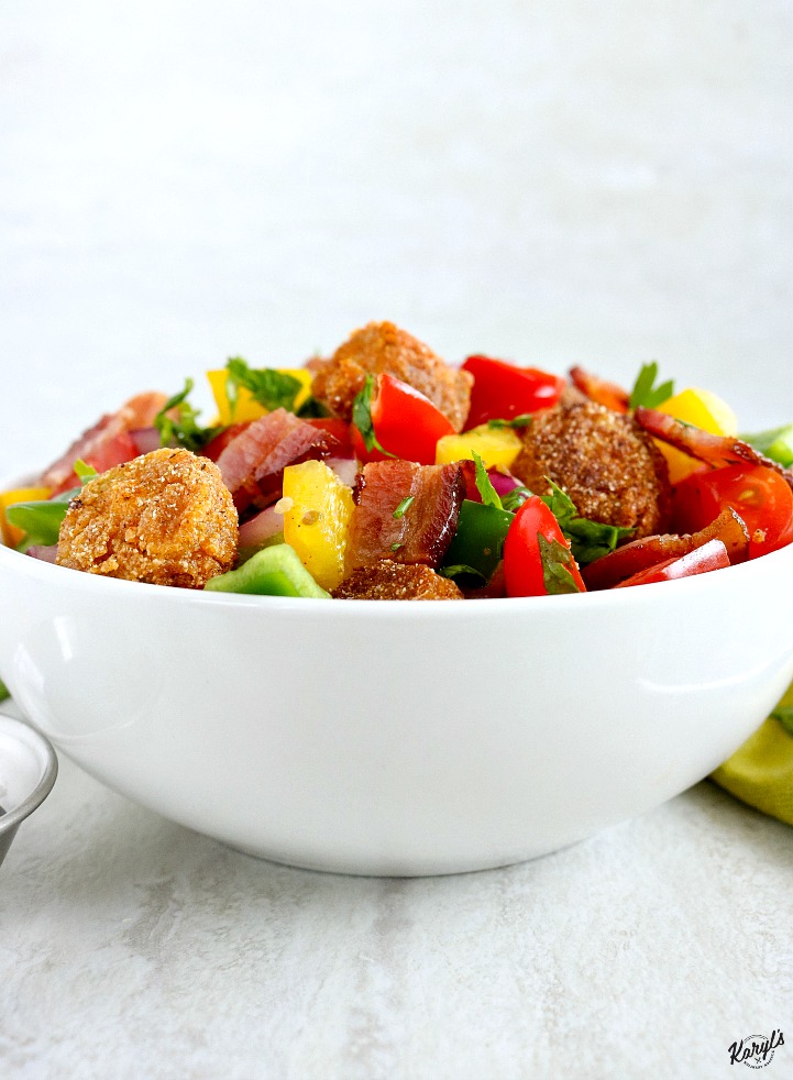 Fried Okra Salad - Karyl's Kulinary Krusade