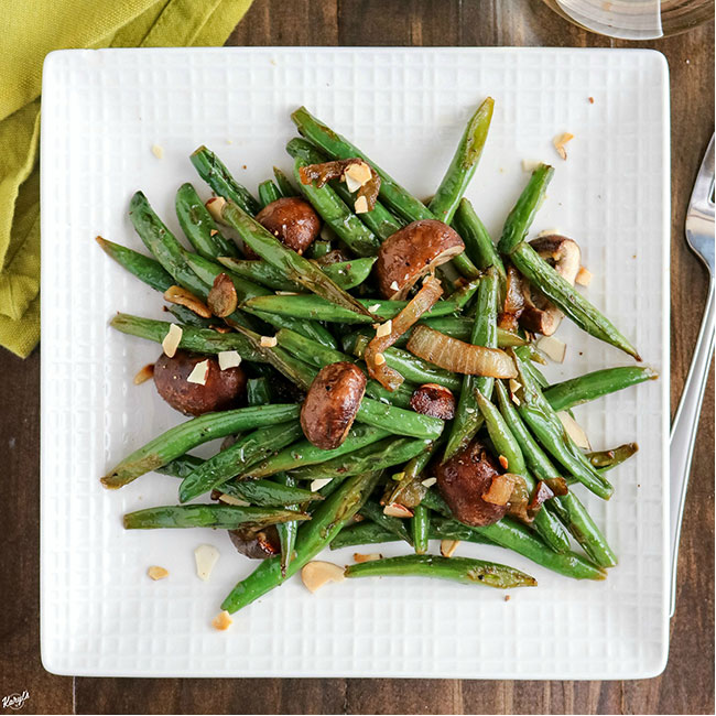 Green Bean Mushroom Saute - Karyl's Kulinary Krusade