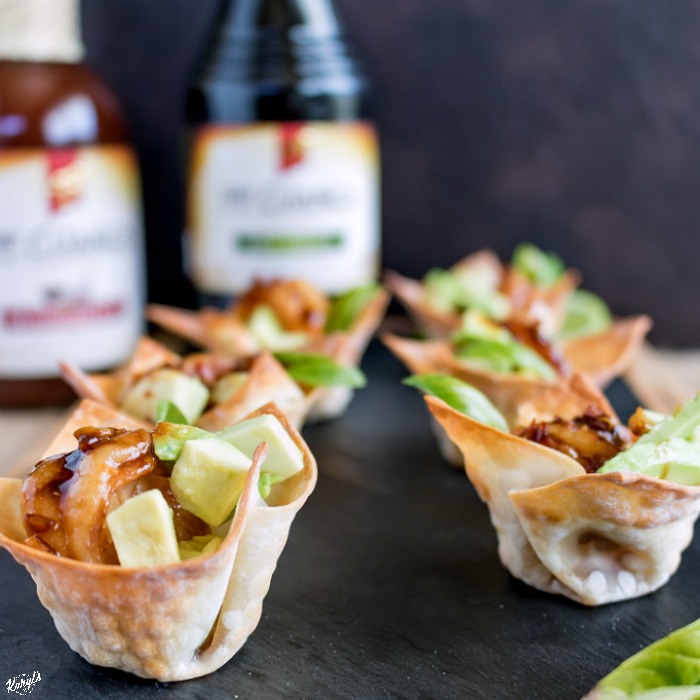 Spicy Garlic Soy Shrimp and Avocado Wonton Cups - Karyl's Kulinary Krusade