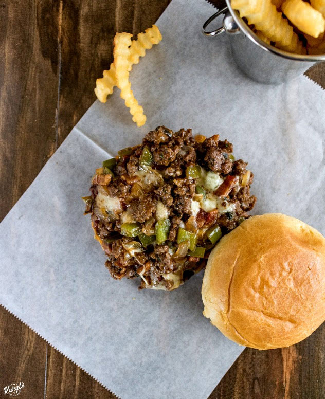 Venison Cheesesteak Sloppy Joes - Karyl's Kulinary Krusade