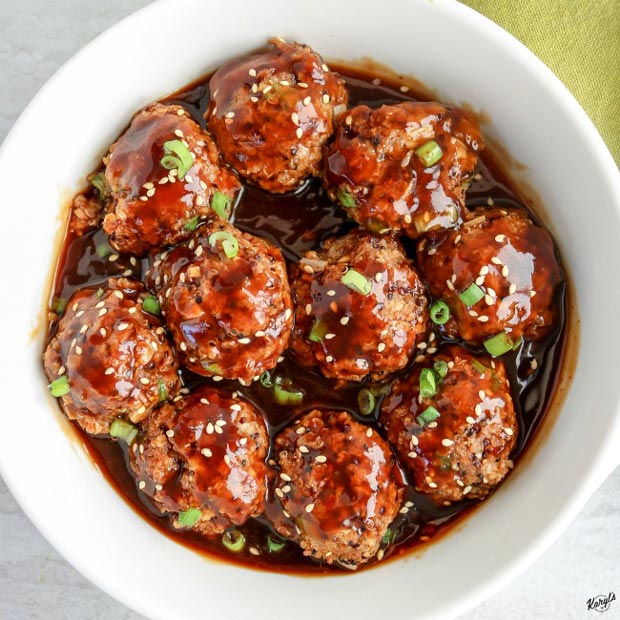Asian Quinoa Meatballs - Karyl's Kulinary Krusade