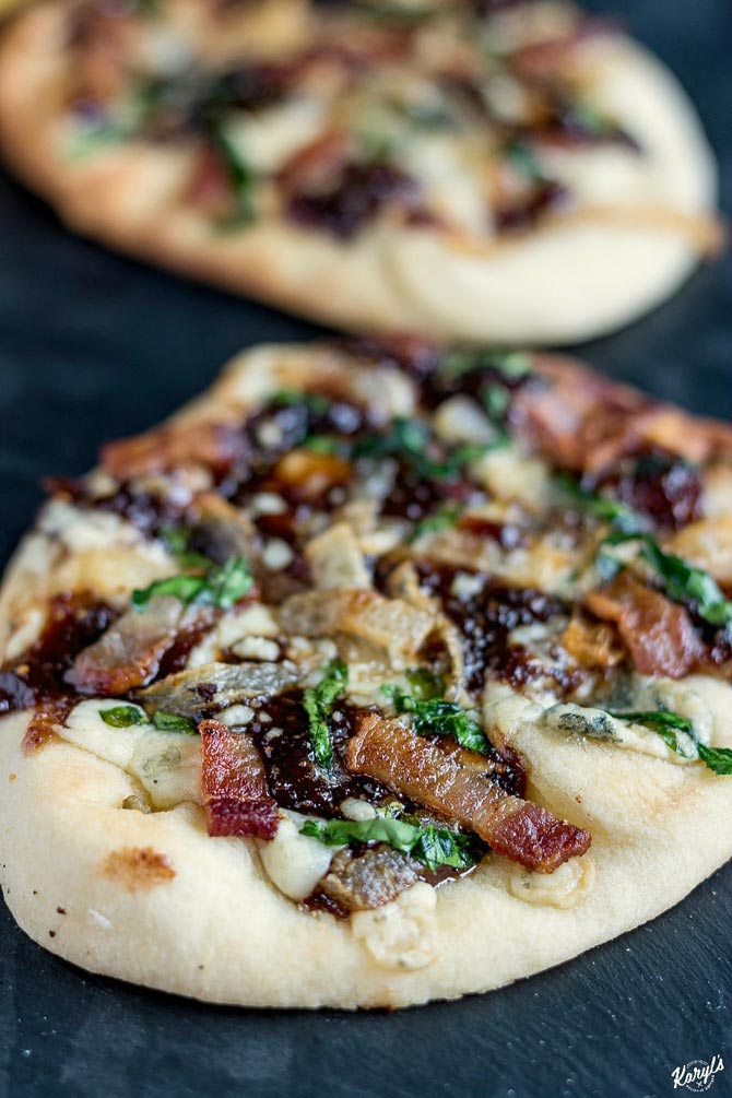 Bacon Fig Gorgonzola Pizza - Karyl's Kulinary Krusade Bacon Fig Gorgonzola Pizza - Karyl's Kulinary Krusade