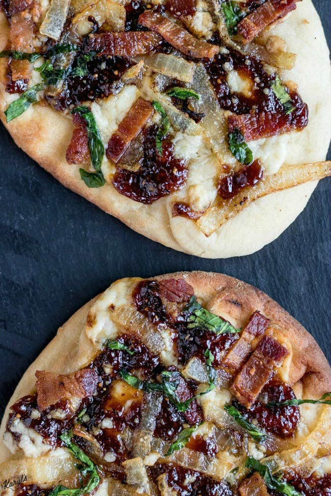 Bacon Fig Gorgonzola Pizza - Karyl's Kulinary Krusade Bacon Fig Gorgonzola Pizza - Karyl's Kulinary Krusade