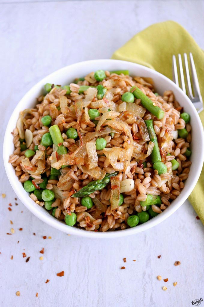 Farro with Spring Vegetables - Karyl's Kulinary Krusade Farro with Spring Vegetables - Karyl's Kulinary Krusade