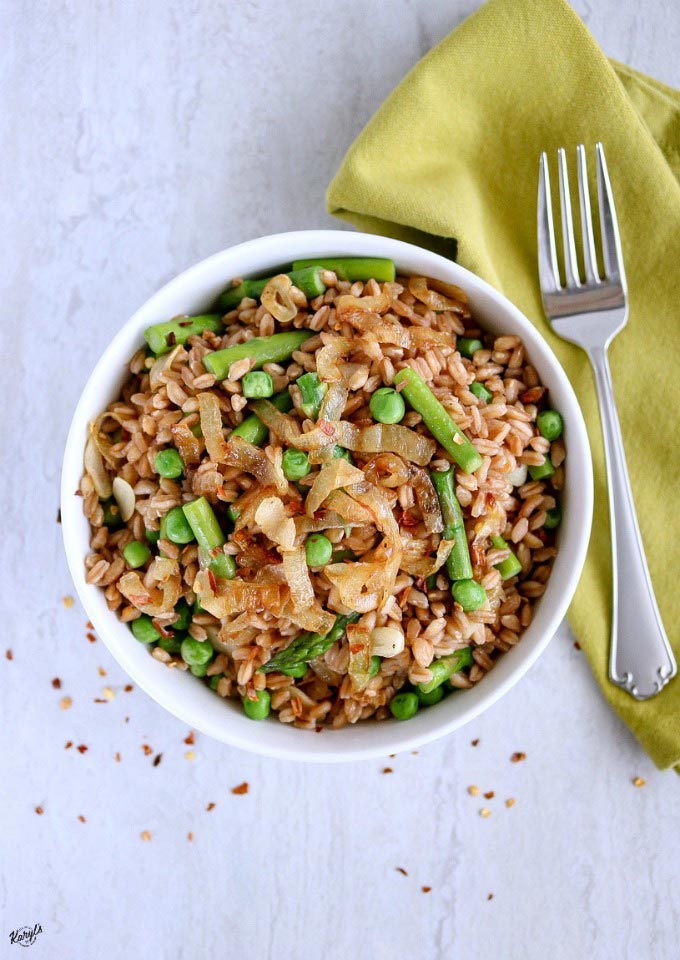 Farro with Spring Vegetables - Karyl's Kulinary Krusade Farro with Spring Vegetables - Karyl's Kulinary Krusade