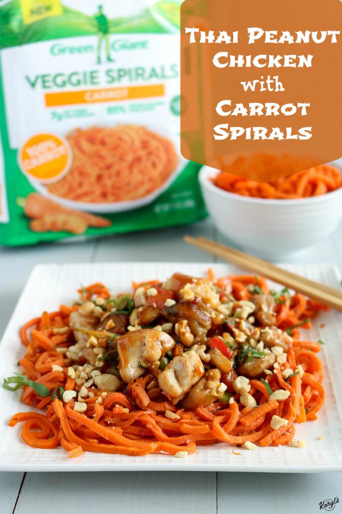 Thai Peanut Chicken with Carrot Spirals - Karyl's Kulinary Krusade Thai Peanut Chicken with Carrot Spirals - Karyl's Kulinary Krusade