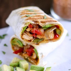 Crispy Chicken Fajita Wrap - Karyl's Kulinary Krusade