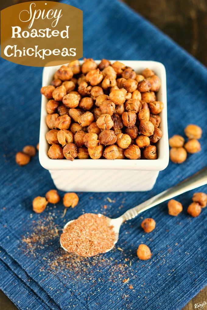 Spicy Roasted Chickpeas are the perfect bite when you're craving something crunchy with a kick. Vegan, gluten free, and loaded with nutrients, you can snack without the guilt #chickpeas #garbanzobeans #spicy #spicyroastedchickpeas #snack #crunchy #vegan #glutenfree #karylskulinarykrusade Spicy Roasted Chickpeas are the perfect bite when you're craving something crunchy with a kick. Vegan, gluten free, and loaded with nutrients, you can snack without the guilt #chickpeas #garbanzobeans #spicy #spicyroastedchickpeas #snack #crunchy #vegan #glutenfree #karylskulinarykrusade