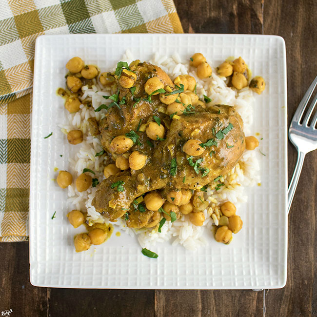 Curry Chicken and Chickpeas - Karyl's Kulinary Krusade